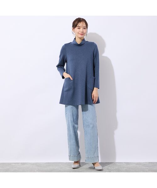 Liliane Burty ECLAT（Sサイズ） / リリアンビューティ エクラ カットソー | 【洗える/保湿性】オフタートルポケット付きチュニック | 詳細7