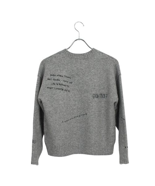 Liliane Burty ECLAT（Sサイズ） / リリアンビューティ エクラ ニット・セーター | 【洗える】カレッジ刺繍ニット | 詳細4