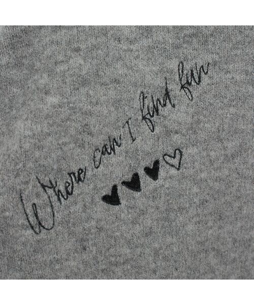 Liliane Burty ECLAT（Sサイズ） / リリアンビューティ エクラ ニット・セーター | 【洗える】カレッジ刺繍ニット | 詳細5