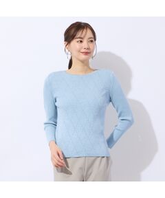 Liliane Burty ECLAT（Sサイズ） / リリアンビューティ エクラ ニット・セーター | 【アンサンブル対応】ハイゲージラメプルオーバーニット