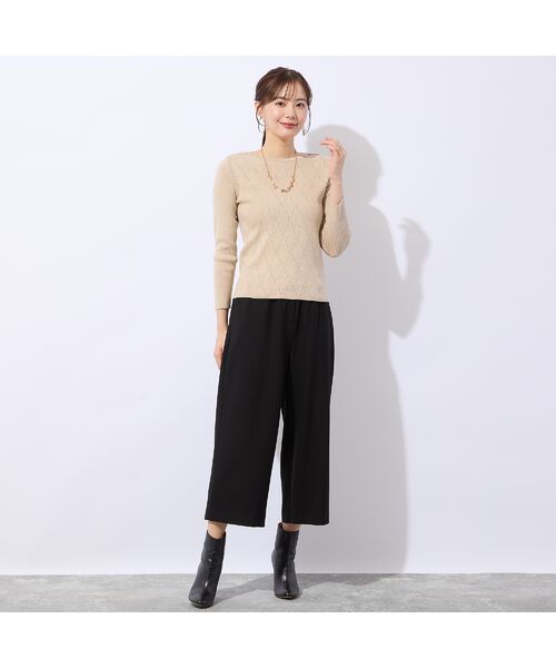 Liliane Burty ECLAT（Sサイズ） / リリアンビューティ エクラ ニット・セーター | 【アンサンブル対応】ハイゲージラメプルオーバーニット | 詳細2