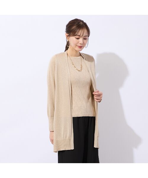 Liliane Burty ECLAT（Sサイズ） / リリアンビューティ エクラ ニット・セーター | 【アンサンブル対応】ハイゲージラメプルオーバーニット | 詳細5