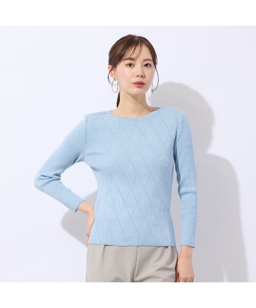 Liliane Burty ECLAT（Sサイズ） / リリアンビューティ エクラ ニット・セーター | 【アンサンブル対応】ハイゲージラメプルオーバーニット | 詳細6