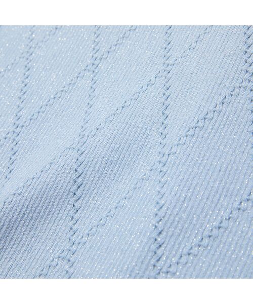 Liliane Burty ECLAT（Sサイズ） / リリアンビューティ エクラ ニット・セーター | 【アンサンブル対応】ハイゲージラメプルオーバーニット | 詳細11