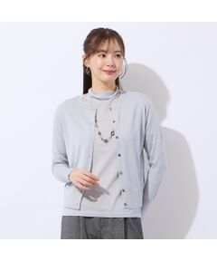 Liliane Burty ECLAT（Sサイズ） / リリアンビューティ エクラ カーディガン・ボレロ | 【アンサンブル対応】ウールシルクニットカーディガン