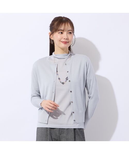 Liliane Burty ECLAT（Sサイズ） / リリアンビューティ エクラ ニット・セーター | 【アンサンブル対応】ウールシルクオフタートルニット | 詳細5