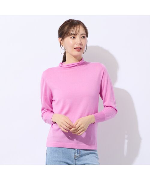 Liliane Burty ECLAT（Sサイズ） / リリアンビューティ エクラ ニット・セーター | 【アンサンブル対応】ウールシルクオフタートルニット | 詳細7