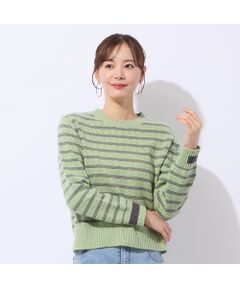 Liliane Burty ECLAT（Sサイズ） / リリアンビューティ エクラ ニット・セーター | プルオーバーボーダーニット