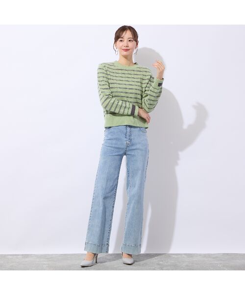 Liliane Burty ECLAT（Sサイズ） / リリアンビューティ エクラ ニット・セーター | プルオーバーボーダーニット | 詳細6