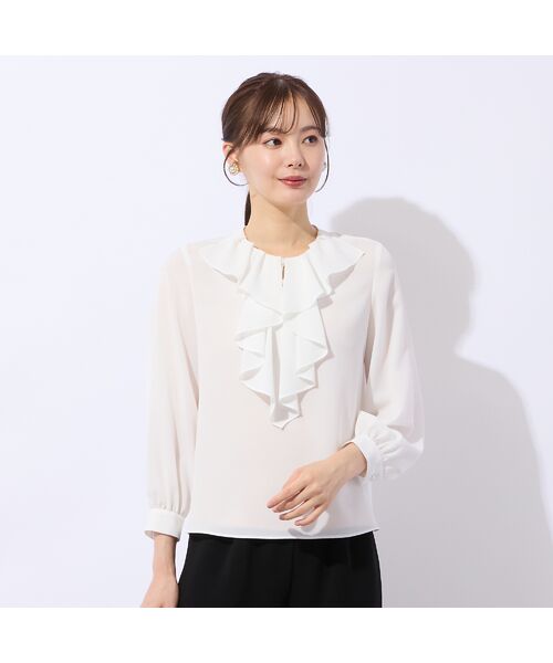 Liliane Burty ECLAT（Sサイズ） / リリアンビューティ エクラ シャツ・ブラウス | フリル衿ブラウス | 詳細1