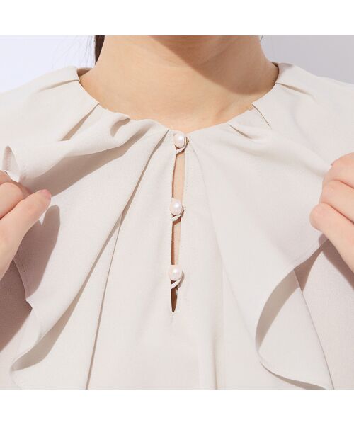Liliane Burty ECLAT（Sサイズ） / リリアンビューティ エクラ シャツ・ブラウス | フリル衿ブラウス | 詳細8
