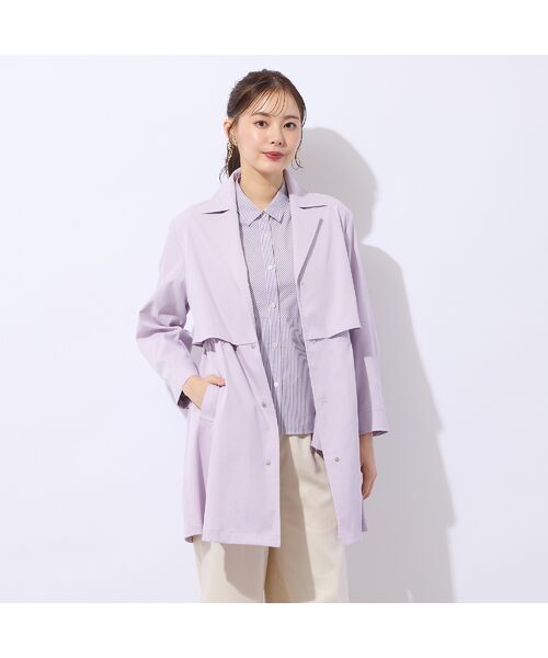 Liliane Burty ECLAT（Sサイズ） / リリアンビューティ エクラ シャツ・ブラウス | 【洗える】ロンドンストライプ切り替えブラウス | 詳細16