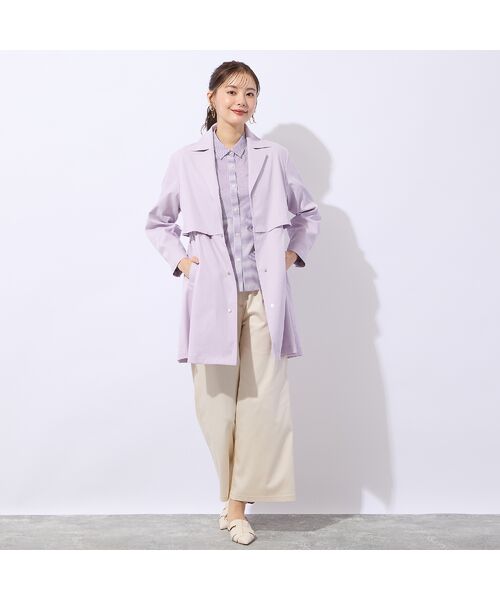 Liliane Burty ECLAT（Sサイズ） / リリアンビューティ エクラ シャツ・ブラウス | 【洗える】ロンドンストライプ切り替えブラウス | 詳細17