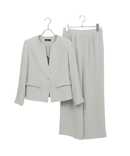 Liliane Burty ECLAT（Sサイズ） / リリアンビューティ エクラ その他パンツ | 【セットアップ可】ダブルクロスノーカラージャケット | 詳細2