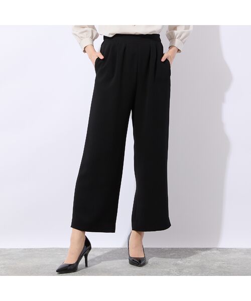 Liliane Burty ECLAT（Sサイズ） / リリアンビューティ エクラ その他パンツ | 【セットアップ可】ダブルクロスノーカラージャケット（ブラック）