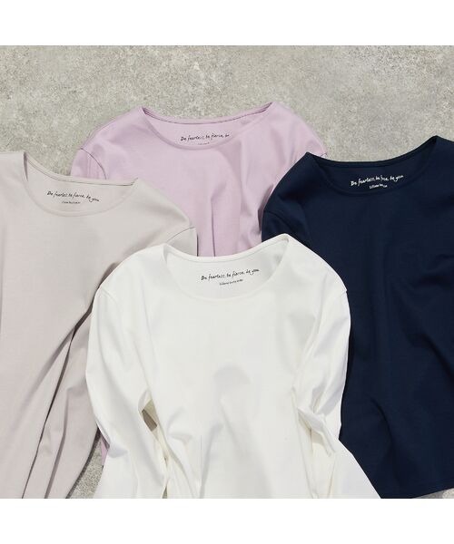 Liliane Burty ECLAT（Sサイズ） / リリアンビューティ エクラ カットソー | 【洗える】綿100％無地Tシャツ | 詳細7