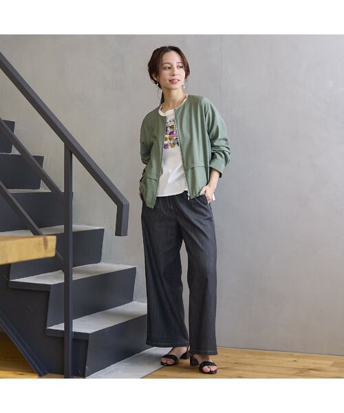 Liliane Burty ECLAT（Sサイズ） / リリアンビューティ エクラ カットソー | 【洗える】プリント×スパンコールTシャツ | 詳細4