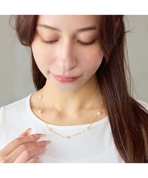 Liliane Burty ECLAT（Sサイズ） / リリアンビューティ エクラ ネックレス・ペンダント・チョーカー | 【オンラインショップ限定】アコヤパールフリースライドネックレス | 詳細2