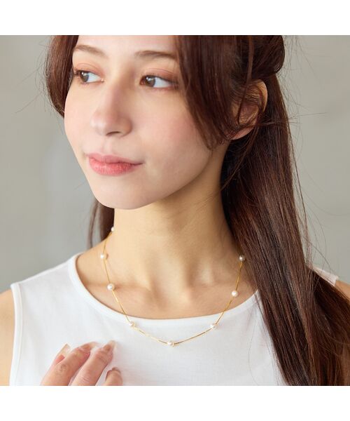 Liliane Burty ECLAT（Sサイズ） / リリアンビューティ エクラ ネックレス・ペンダント・チョーカー | 【オンラインショップ限定】アコヤパールフリースライドネックレス | 詳細3