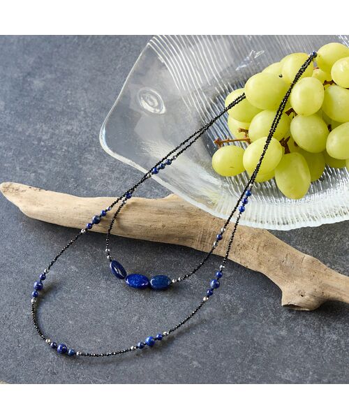 Liliane Burty ECLAT（Sサイズ） / リリアンビューティ エクラ ネックレス・ペンダント・チョーカー | 【一部店舗・オンラインショップ限定】ラピスラズリダブルマグネットネックレス（ブルー）