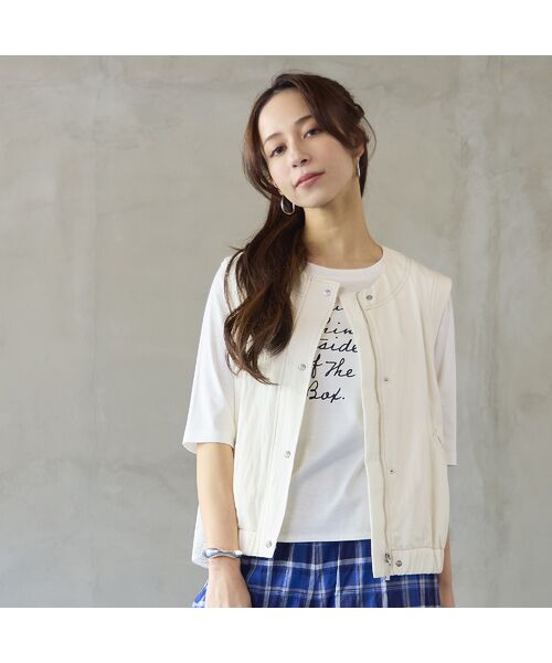 Liliane Burty ECLAT（Sサイズ） / リリアンビューティ エクラ ベスト | 【洗える】サラデニ×メッシュベスト（オフ）