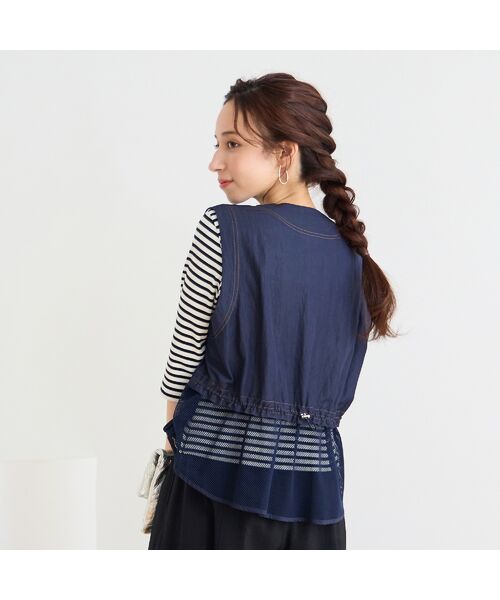 Liliane Burty ECLAT（Sサイズ） / リリアンビューティ エクラ ベスト | 【洗える】サラデニ×メッシュベスト | 詳細9