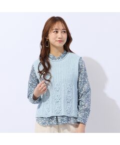 Liliane Burty ECLAT（Sサイズ） / リリアンビューティ エクラ ベスト | ローゲージニットベスト