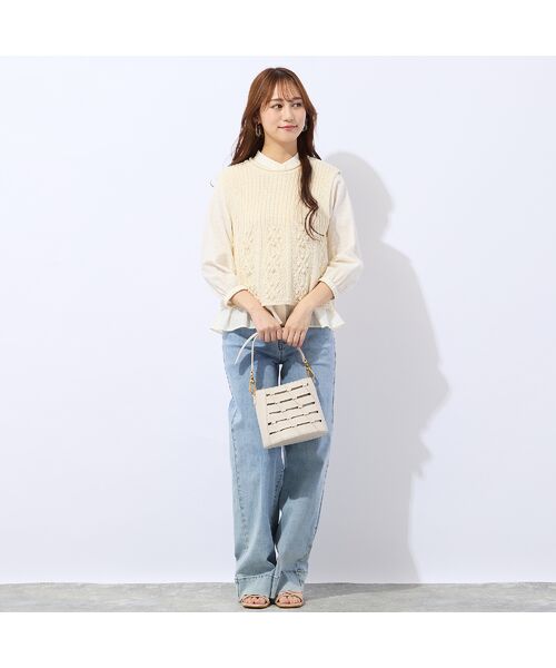 Liliane Burty ECLAT（Sサイズ） / リリアンビューティ エクラ ベスト | ローゲージニットベスト | 詳細3