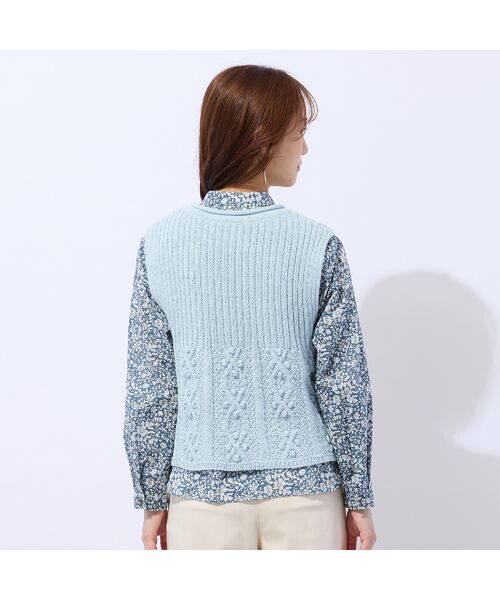 Liliane Burty ECLAT（Sサイズ） / リリアンビューティ エクラ ベスト | ローゲージニットベスト | 詳細6