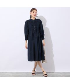 Liliane Burty ECLAT（Sサイズ） / リリアンビューティ エクラ ミニ丈・ひざ丈ワンピース | 【洗える】綿タイプライターワンピース