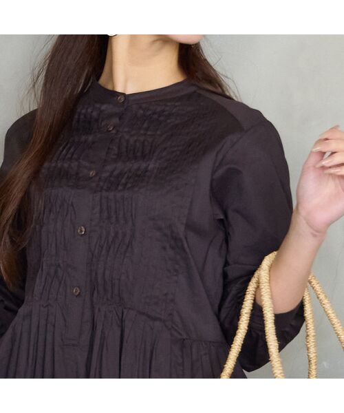 Liliane Burty ECLAT（Sサイズ） / リリアンビューティ エクラ ミニ丈・ひざ丈ワンピース | 【洗える】綿タイプライターワンピース | 詳細5