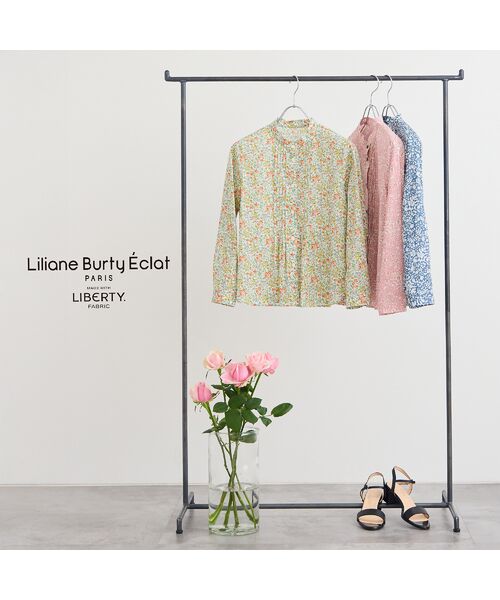 Liliane Burty ECLAT（Sサイズ） / リリアンビューティ エクラ シャツ・ブラウス | 【洗える】リバティ　小花プリントブラウス | 詳細16
