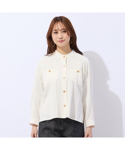 Liliane Burty ECLAT（Sサイズ） / リリアンビューティ エクラ シャツ・ブラウス | 【洗える】サラデニブラウス | 詳細2