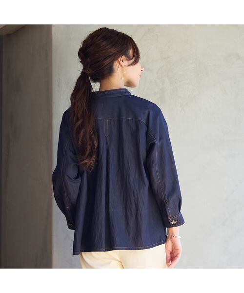 Liliane Burty ECLAT（Sサイズ） / リリアンビューティ エクラ シャツ・ブラウス | 【洗える】サラデニブラウス | 詳細8