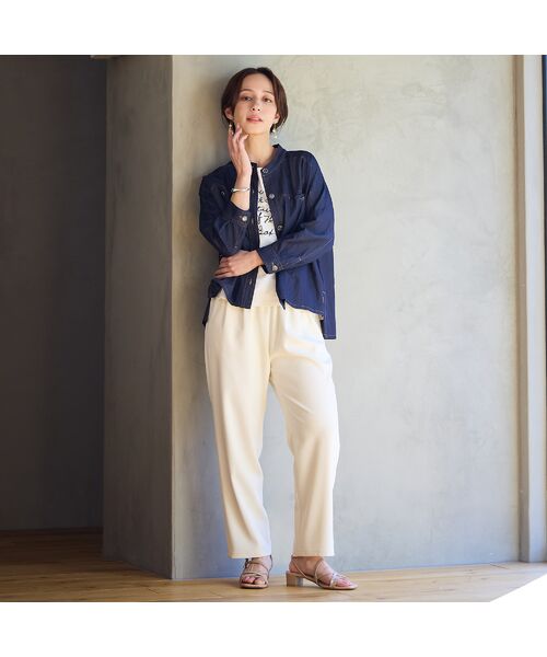 Liliane Burty ECLAT（Sサイズ） / リリアンビューティ エクラ シャツ・ブラウス | 【洗える】サラデニブラウス | 詳細9