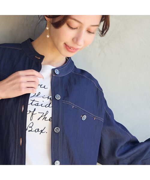 Liliane Burty ECLAT（Sサイズ） / リリアンビューティ エクラ シャツ・ブラウス | 【洗える】サラデニブラウス | 詳細10