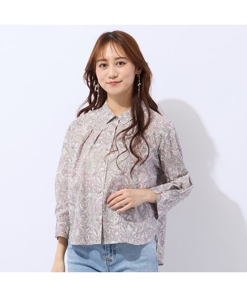 Liliane Burty ECLAT（Sサイズ） / リリアンビューティ エクラ シャツ・ブラウス | 【洗える】リバティ　ミラクルウェーブブラウス | 詳細8