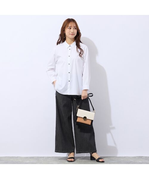 Liliane Burty ECLAT（Sサイズ） / リリアンビューティ エクラ シャツ・ブラウス | 【洗える】接触冷感・UVカットブラウス | 詳細3