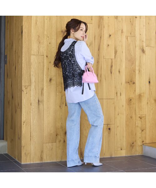 Liliane Burty ECLAT（Sサイズ） / リリアンビューティ エクラ シャツ・ブラウス | 【洗える】接触冷感・UVカットブラウス | 詳細14