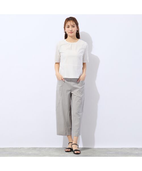 Liliane Burty ECLAT（Sサイズ） / リリアンビューティ エクラ ショート・ハーフ・半端丈パンツ | 【洗える・37.5テクノロジー】オールゴムパンツ | 詳細4