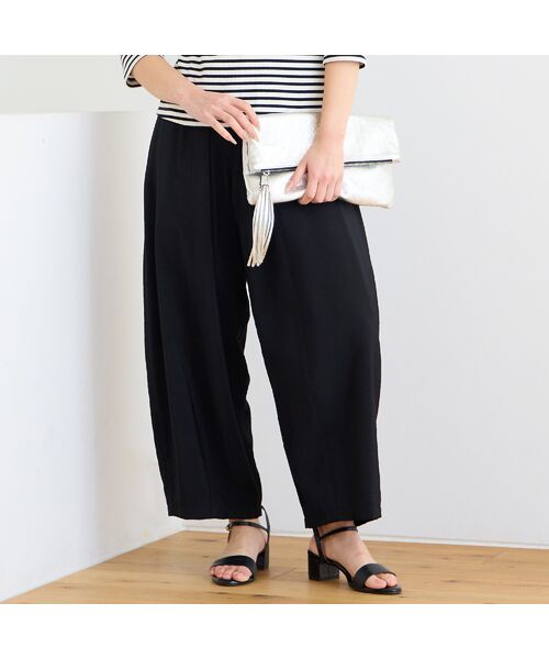 Liliane Burty ECLAT（Sサイズ） / リリアンビューティ エクラ その他パンツ | 【洗える】バルーンシルエットオールゴムパンツ | 詳細1