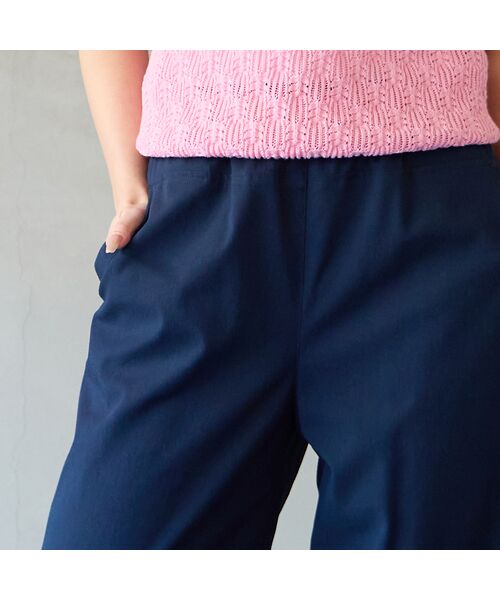 Liliane Burty ECLAT（Sサイズ） / リリアンビューティ エクラ ショート・ハーフ・半端丈パンツ | 【洗える】接触冷感クロップドパンツ | 詳細8