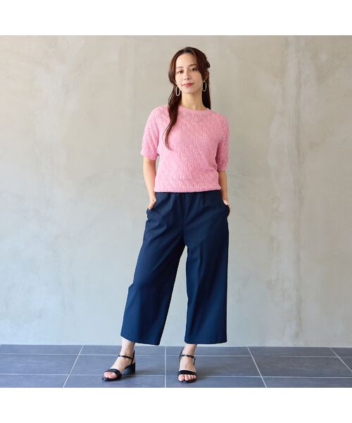 Liliane Burty ECLAT（Sサイズ） / リリアンビューティ エクラ ショート・ハーフ・半端丈パンツ | 【洗える】接触冷感クロップドパンツ | 詳細9