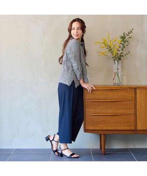 Liliane Burty ECLAT（Sサイズ） / リリアンビューティ エクラ ショート・ハーフ・半端丈パンツ | 【洗える】接触冷感クロップドパンツ | 詳細11