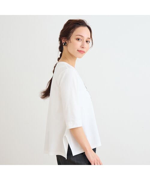 Liliane Burty ECLAT（Sサイズ） / リリアンビューティ エクラ カットソー | 【洗える】ドッグプリントTシャツ | 詳細2