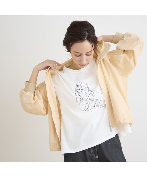 Liliane Burty ECLAT（Sサイズ） / リリアンビューティ エクラ カットソー | 【洗える】ドッグプリントTシャツ | 詳細6