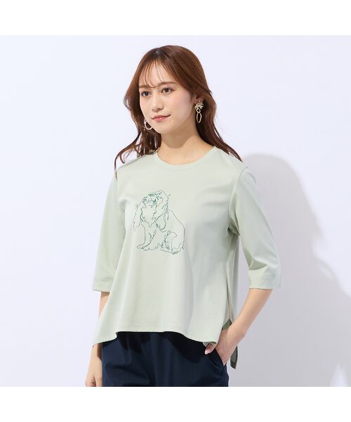 Liliane Burty ECLAT（Sサイズ） / リリアンビューティ エクラ カットソー | 【洗える】ドッグプリントTシャツ | 詳細7