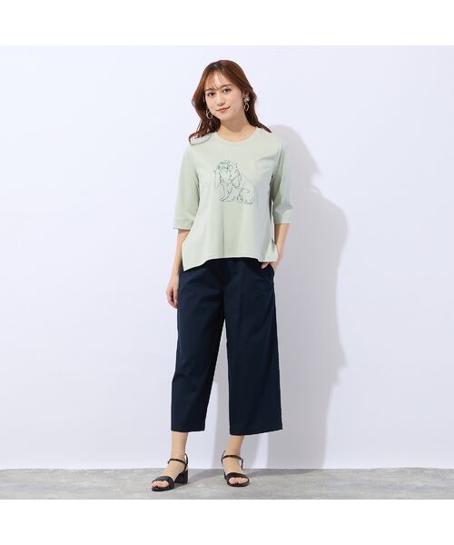 Liliane Burty ECLAT（Sサイズ） / リリアンビューティ エクラ カットソー | 【洗える】ドッグプリントTシャツ | 詳細8