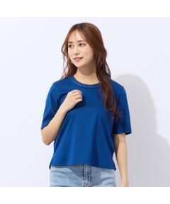 Liliane Burty ECLAT（Sサイズ） / リリアンビューティ エクラ カットソー | 【洗える】接触冷感衿ステッチTシャツ