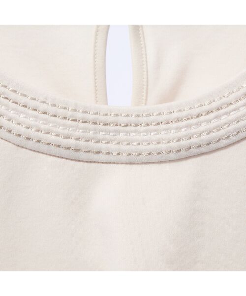 Liliane Burty ECLAT（Sサイズ） / リリアンビューティ エクラ カットソー | 【洗える】接触冷感衿ステッチTシャツ | 詳細5